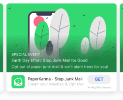 PaperKarma Earth Day 2023 In-App Event Card