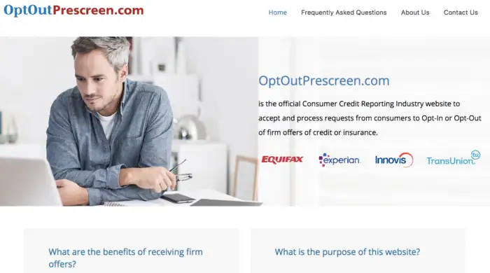 Optoutprescreen website is is legit and it works, but only for prescreened credit offers.